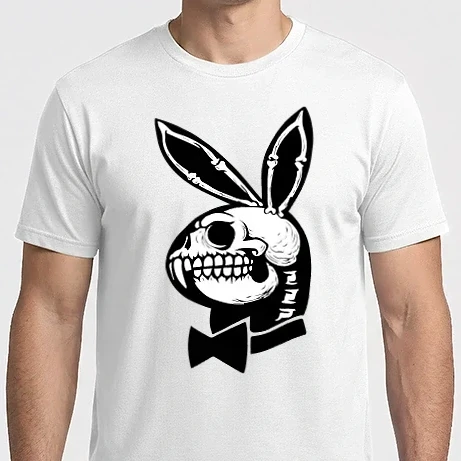 Férfi Imperial póló - Playboy nyuszi csontváz