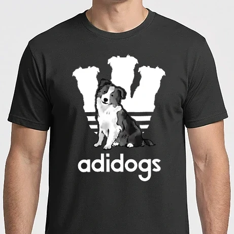 Férfi Imperial póló - Adidogs Border Collie - fehér