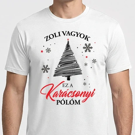 Férfi Imperial póló - Zoli vagyok karácsonyi póló