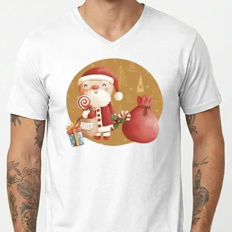 Férfi V-nyakú póló - Merry Christmas! 3