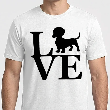 Férfi Imperial póló - Love Dachshund 