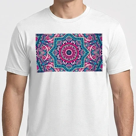 Férfi Imperial póló - Mandala szájmaszk minta