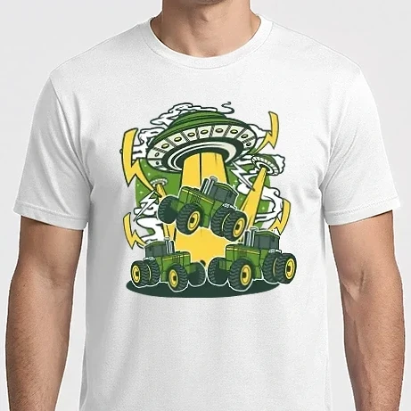 Férfi Imperial póló - Traktoros ufo rablás