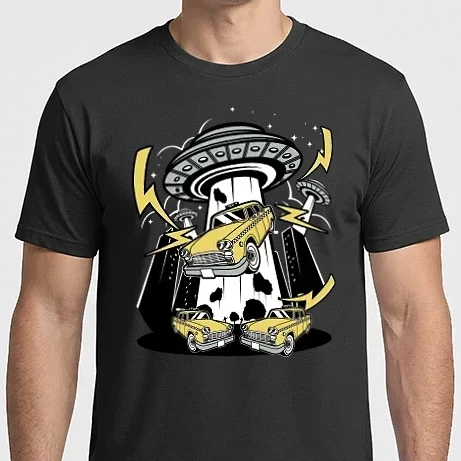 Férfi Imperial póló - Taxi ufo rablás