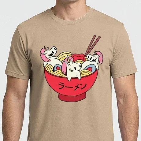 Férfi Imperial póló - Unikornis Ramen