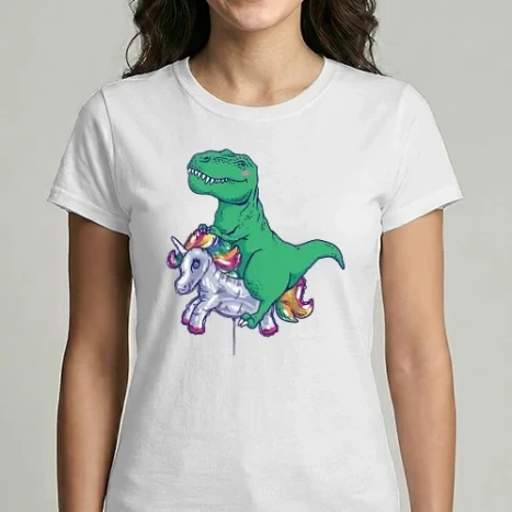 Női Imperial póló - T-rex Unikornison Lufi
