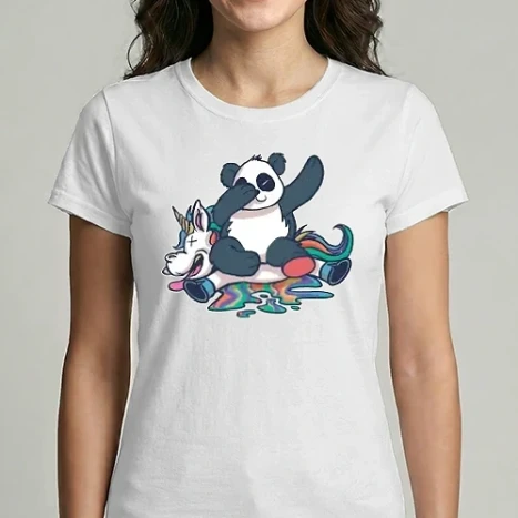 Női Imperial póló - Panda DAB Unikornison