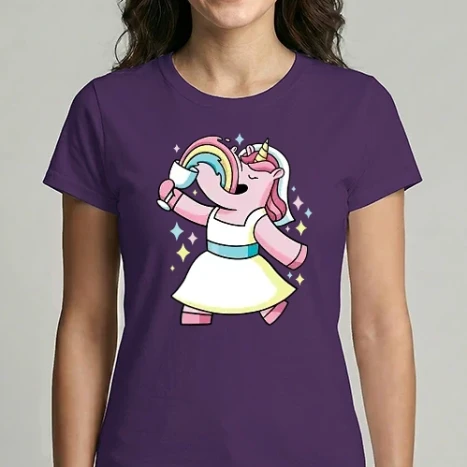 Női Imperial póló - Unikornis Menyasszony