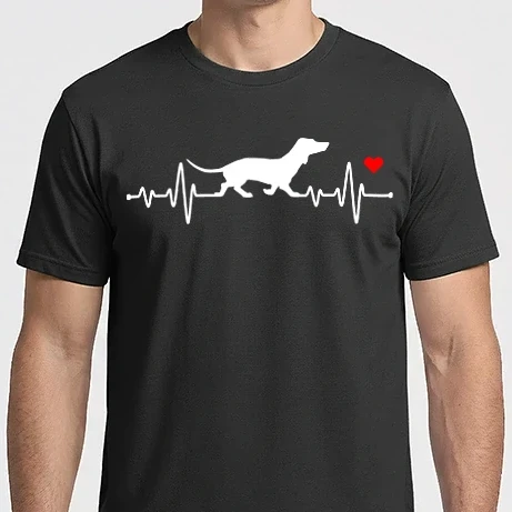 Férfi Imperial póló - A szívem a Tacskómért dobog