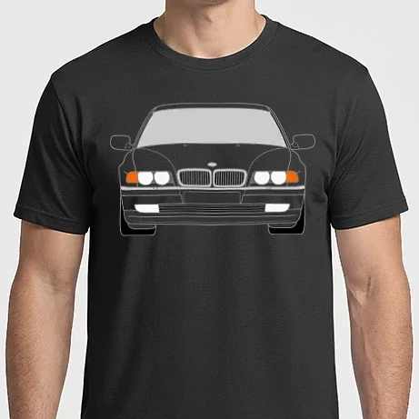 Férfi Imperial póló - BMW E38 facelift elölről