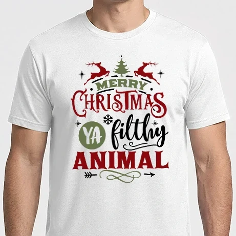 Férfi Imperial póló - Merry Christmas ya filthy animal