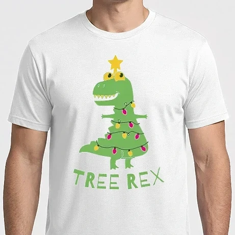 Férfi Imperial póló - Karácsonyi dínó - Tree rex