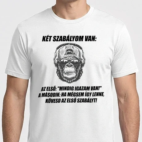 Férfi Imperial póló - Két szabályom van...
