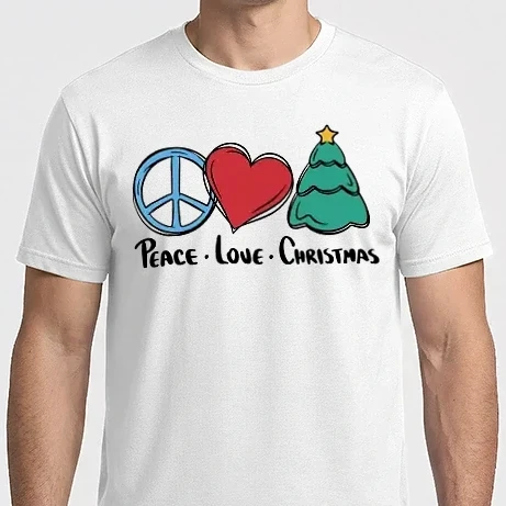Férfi Imperial póló - Peace Love Karácsony