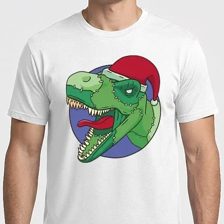 Férfi Imperial póló - T-rex Santa