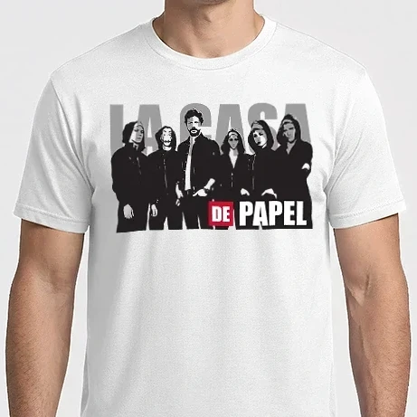 Férfi Imperial póló - La casa de papel poster style - A nagy pénzrablás