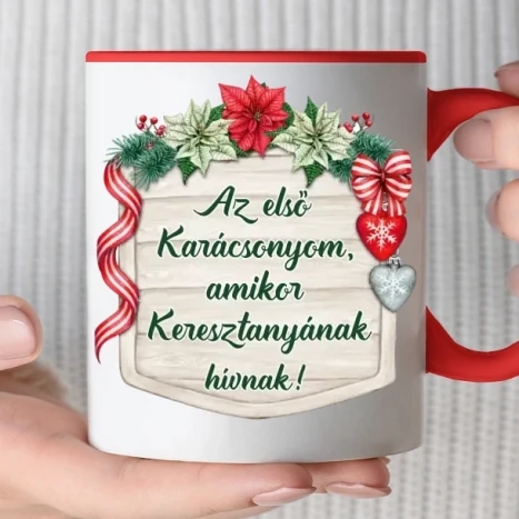 Színes bögre - Keresztanyának hívnak