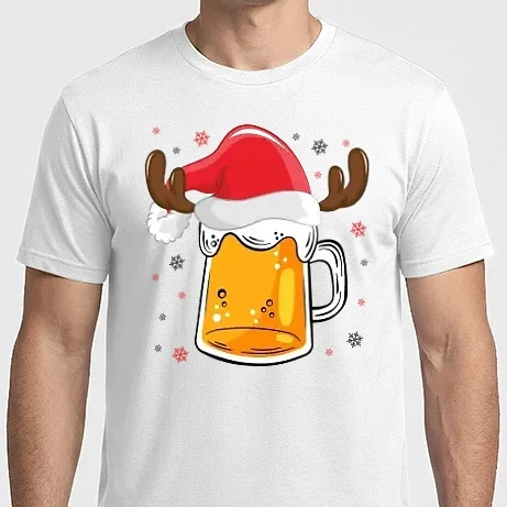 Férfi Imperial póló - Karácsonyi sörös korsó 