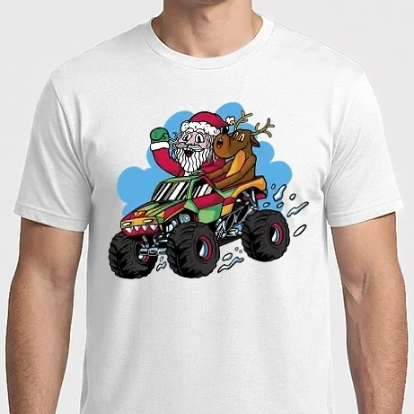 Férfi Imperial póló - Télapó MonsterTruck