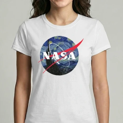 Női Imperial póló - NASA (Van Gogh csillagos éj)