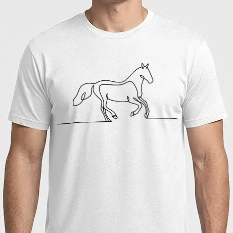 Férfi Imperial póló - Lineart horse
