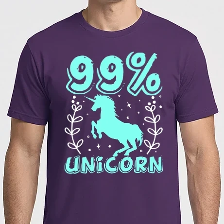 Férfi Imperial póló - 99 percent unicorn