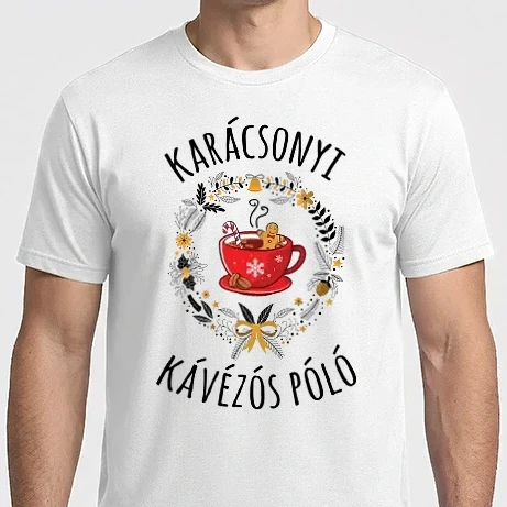 Férfi Imperial póló - Karácsonyi kávézós póló