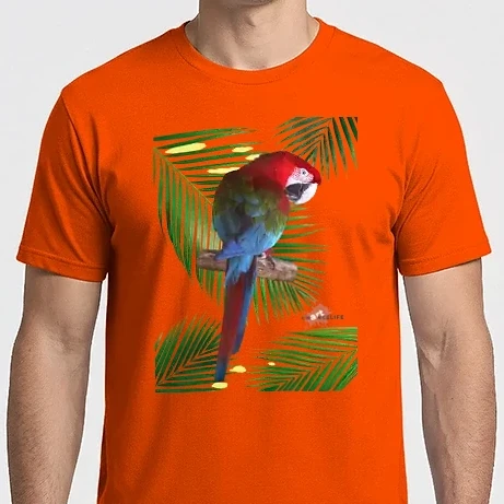 Férfi Imperial póló - Tropical style Ara papagáj