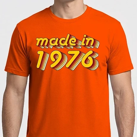 Férfi Imperial póló - made-in-1976-yellow-red