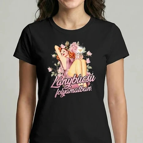 Női Imperial póló - PinUp lánybúcsú vintage