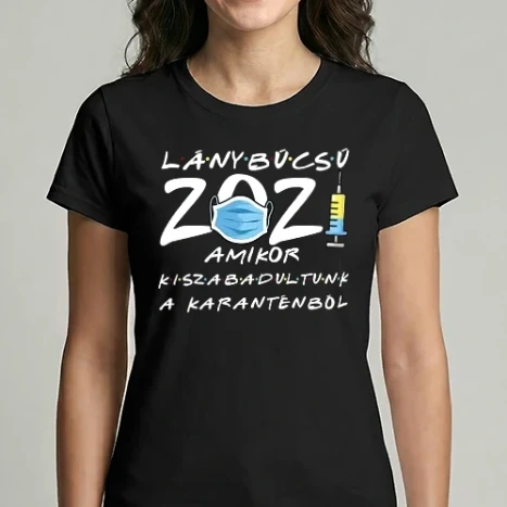 Női Imperial póló - FRIENDS_LÁNYBÚCSÚ DRK