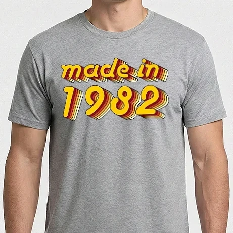 Férfi Imperial póló - made-in-1982-yellow-red