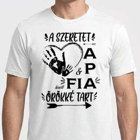 Férfi Imperial póló - A szeretet Apa és Fia között örökké tart - 2