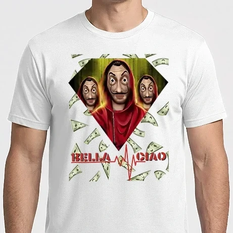Férfi Imperial póló - Bella ciao nagy pénzrablás