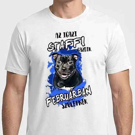 Férfi Imperial póló - Az igazi STAFFI gazdik FEBRUÁRban születnek