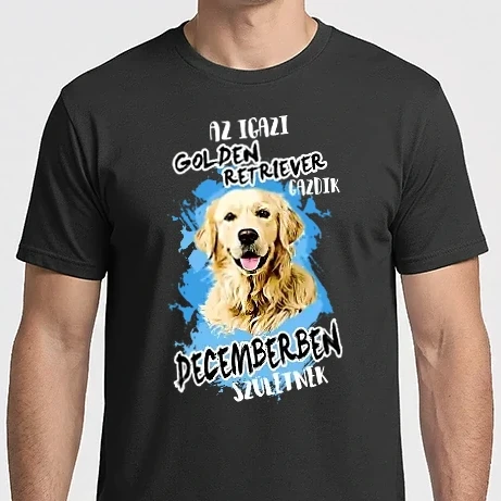 Férfi Imperial póló - Az igazi GOLDEN RETRIEVER gazdik DECEMBERben születnek