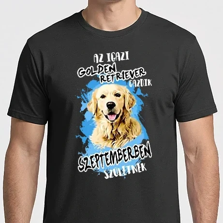 Férfi Imperial póló - Az igazi GOLDEN RETRIEVER gazdik SZEPTEMBERben születnek