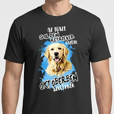 Férfi Imperial póló - Az igazi GOLDEN RETRIEVER gazdik OKTÓBERben születnek