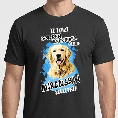 Férfi Imperial póló - Az igazi GOLDEN RETRIEVER gazdik MÁRCIUSban születnek