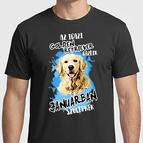 Férfi Imperial póló - Az igazi GOLDEN RETRIEVER gazdik JANUÁRban születnek