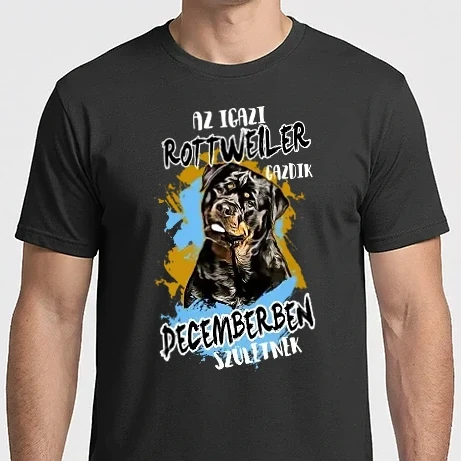 Férfi Imperial póló - Az igazi ROTTWEILER gazdik DECEMBERben születnek