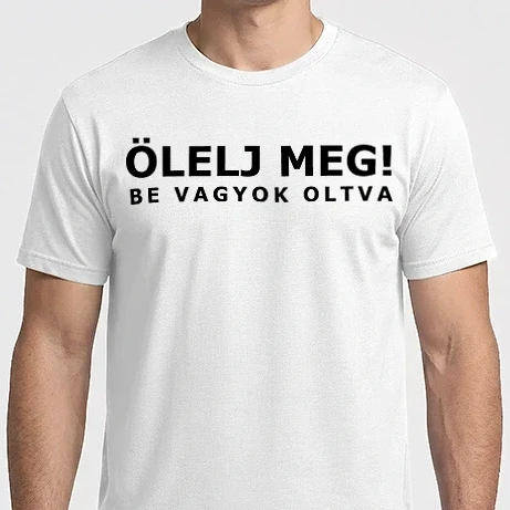 Férfi Imperial póló - Ölelj meg! / fekete