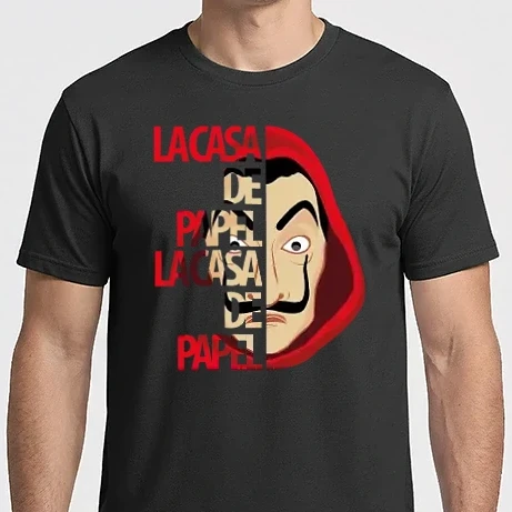 Férfi Imperial póló - Nagy pénzrablás minta/Money heist/La casa de papel/
