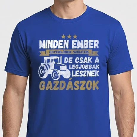 Férfi Imperial póló - Minden ember egyenlőnek születik gazdász