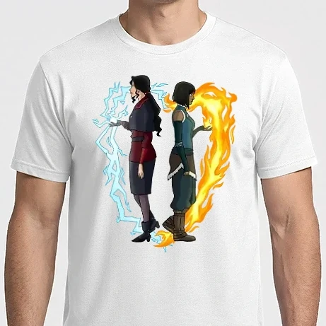 Férfi Imperial póló - The Legend of Korra - Elemental Love