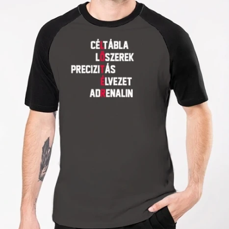 Férfi Baseballpóló - Lőtér