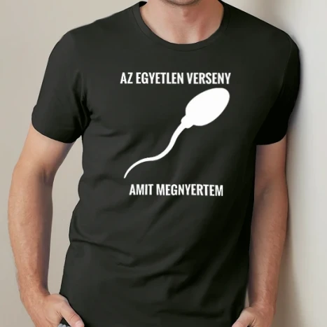 Férfi prémium fit kerek nyakú póló - Az egyetlen verseny