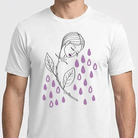 Férfi Imperial póló - Tears of Rose fekete-lila