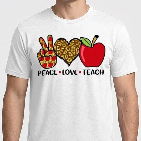Férfi Imperial póló - peace.love.Teach