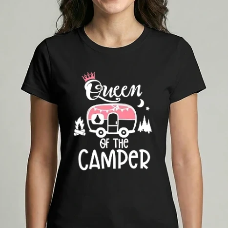 Női Imperial póló - QUEEN OF THE CAMPER